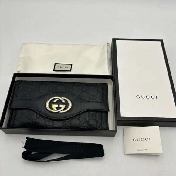 Gucci Guccissima Leather Long Wallet - Box, Ribbon & Dust Bag Included - Picture 1 of 14